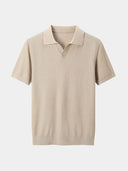 Ivo Men's Textured Knit Polo Shirt