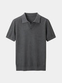Ivo Men's Textured Knit Polo Shirt, view 12