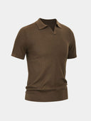 Ivo Men's Textured Knit Polo Shirt, view 15