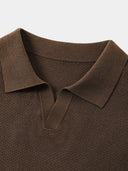 Ivo Men's Textured Knit Polo Shirt, view 3