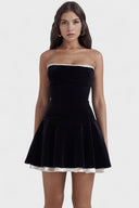 Delphine Bustier Premium Polyester Mini Dress