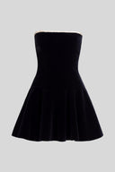 Delphine Bustier Premium Polyester Mini Dress, view 2
