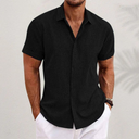 Clovelly Men's Classic Linen Shirt, view 3