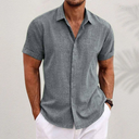 Clovelly Men's Classic Linen Shirt, view 4