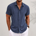 Clovelly Men's Classic Linen Shirt, view 5