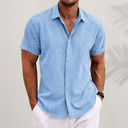 Clovelly Men's Classic Linen Shirt, view 7