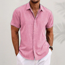 Clovelly Men's Classic Linen Shirt, view 8