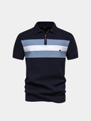 Raphael Men's Slim Fit Zip Collar Polo Shirt