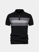 Raphael Men's Slim Fit Zip Collar Polo Shirt, view 8