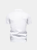 Raphael Men's Slim Fit Zip Collar Polo Shirt, view 9