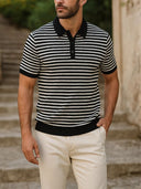 Marshall Men's Classic Striped Polo Shirt, view 2