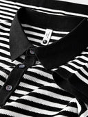 Marshall Men's Classic Striped Polo Shirt, view 8