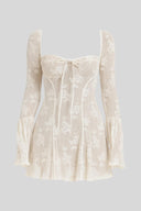 April Minimalist Clean Line Mini Dress, view 2