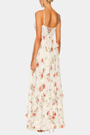 Annabel Floral Corset Bodice Maxi Dress, view 4