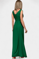 Eliana Crossed Drape Neck Flowing Maxi Dress, view 5