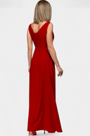 Eliana Crossed Drape Neck Flowing Maxi Dress, view 8