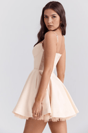 Carina Floral and Solid Colour Mini Dress, view 14