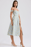 Aubrey Draped Midi Dress, view 25