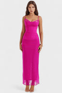 Ariana Draped Flowing Maxi Dress