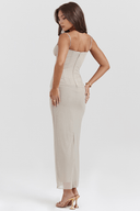 Ariana Draped Flowing Maxi Dress, view 9