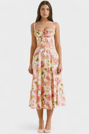 Alessia Draped Lightweight Midi Dress