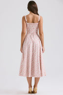 Alessia Draped Lightweight Midi Dress, view 16