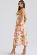 Alessia Draped Lightweight Midi Dress, view 3