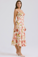 Alessia Draped Lightweight Midi Dress, view 5