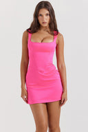 Cara Shape-Holding Polyester Mini Dress, view 13