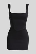 Cara Shape-Holding Polyester Mini Dress, view 2