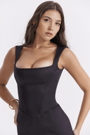 Cara Shape-Holding Polyester Mini Dress, view 6