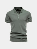 Theo Men's Essential Cotton Polo Shirt, view 5