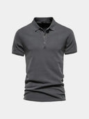 Theo Men's Essential Cotton Polo Shirt, view 7