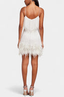 Ella Feather Trim Mini Dress, view 4