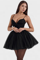 Bianca Minimalist Polyester Mini Dress