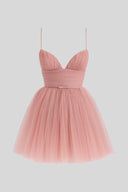 Bianca Minimalist Polyester Mini Dress, view 2
