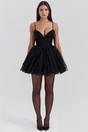 Bianca Minimalist Polyester Mini Dress, view 3