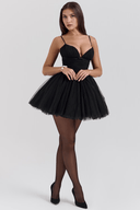 Bianca Minimalist Polyester Mini Dress, view 4