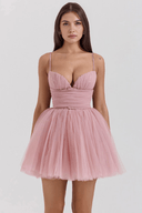 Bianca Minimalist Polyester Mini Dress, view 7