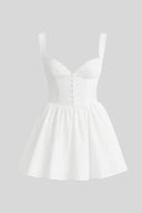 Caroline Premium Polyester Mini Dress, view 2