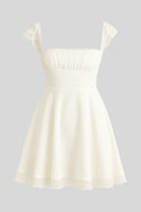 Carmen Black or White Polyester Mini Dress, view 2