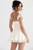 Carmen Black or White Polyester Mini Dress, view 3