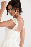 Carmen Black or White Polyester Mini Dress, view 5
