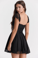 Carmen Black or White Polyester Mini Dress, view 7