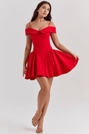 Camille Feminine Fit Polyester Mini Dress, view 12