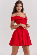 Camille Feminine Fit Polyester Mini Dress, view 14