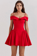 Camille Feminine Fit Polyester Mini Dress, view 15
