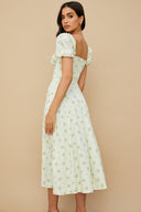 Abigail Draped Midi Dress, view 10