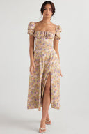 Abigail Draped Midi Dress, view 11