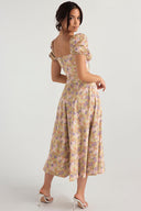 Abigail Draped Midi Dress, view 12
